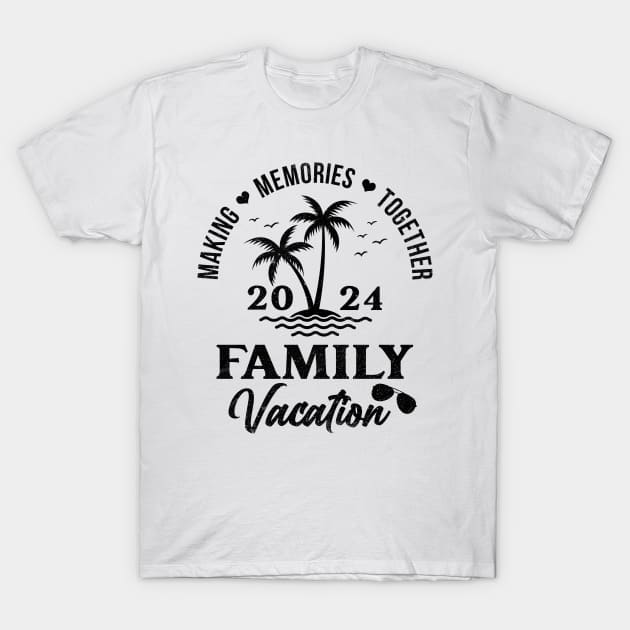 Palm Tree Family Vacation 2024 T-Shirt by antrazdixonlda